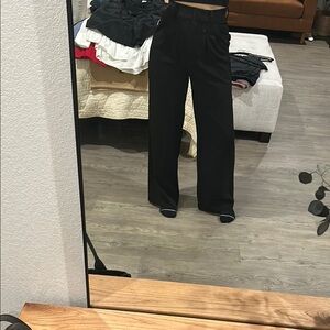Black Wide-Leg Trousers